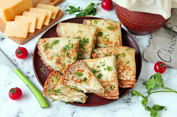 Блины с сыром