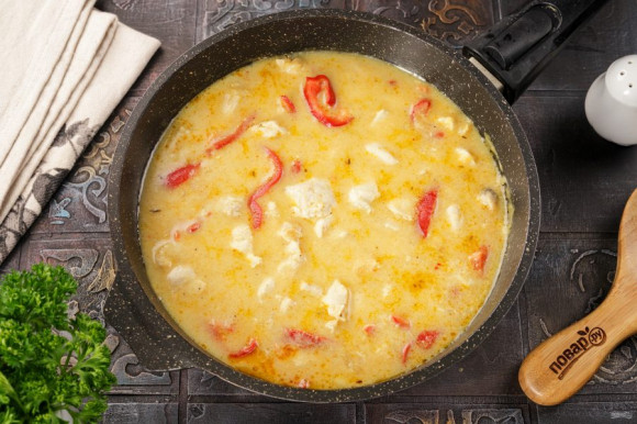 Фрикасе из курицы со сметаной Фрикасе из курицы со сметаной