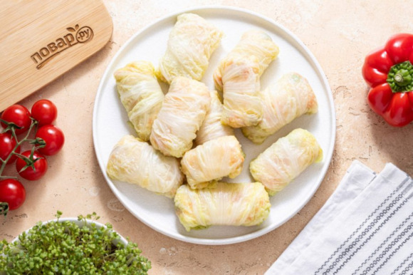 Голубцы, фаршированные овощами Голубцы, фаршированные овощами