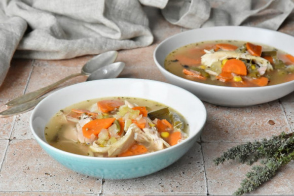 Куриный овощной суп Куриный овощной суп