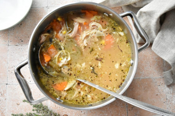Куриный овощной суп Куриный овощной суп