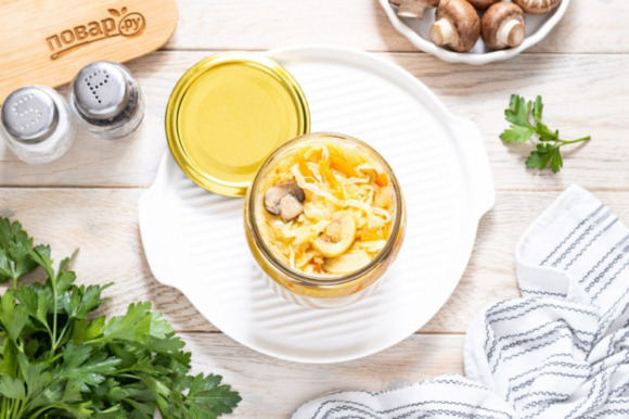 Солянка с шампиньонами на зиму Солянка с шампиньонами на зиму