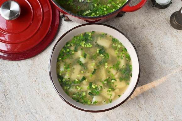 Постный картофельный суп