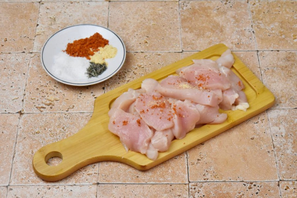 Птитим с курицей и брокколи Птитим с курицей и брокколи