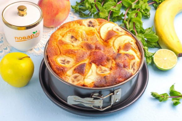 Безумно вкусный и простой пирог с фруктами