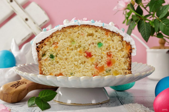 Быстрый пасхальный кулич Быстрый пасхальный кулич
