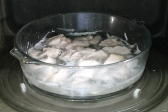 Курица с картошкой в микроволновке