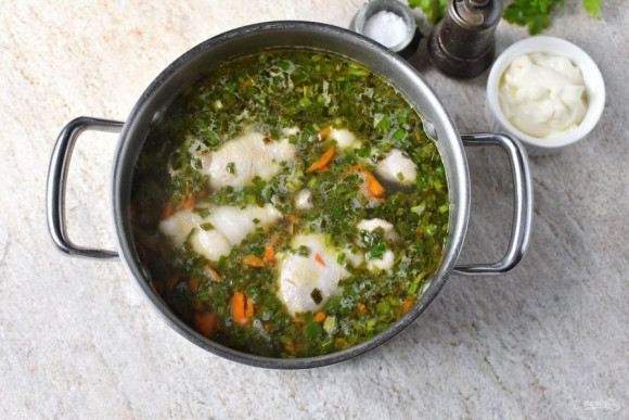 Куриный суп со щавелем Куриный суп со щавелем