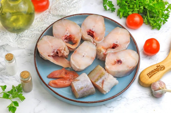 Минтай с картошкой
