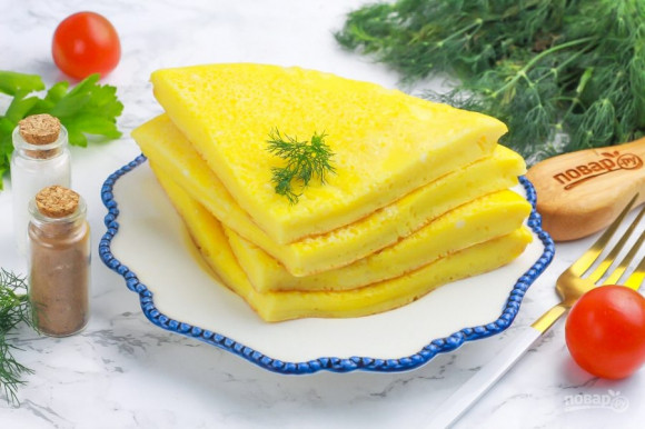 Омлет на молоке на сковороде