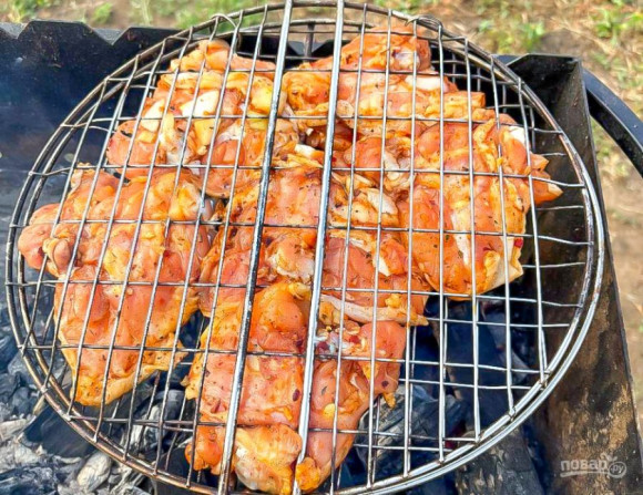Шашлык из курицы в майонезе Шашлык из курицы в майонезе
