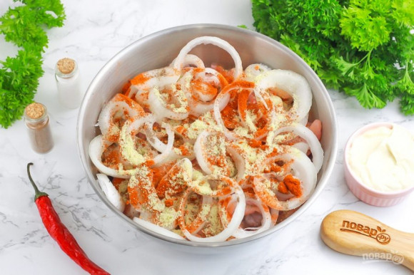 Шашлык из курицы в майонезе Шашлык из курицы в майонезе