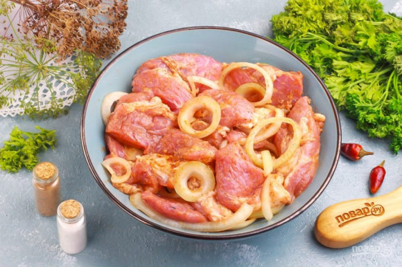 Шашлык с уксусом