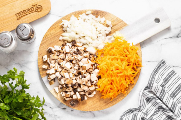 Перцы фаршированные булгуром и грибами